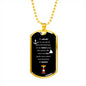 unique grandpa gift in Spanish, Spanish grandpa dog tag necklace, grandpa bear gift