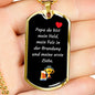 vater gift idea, custom Vater dog tag, German sayings