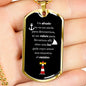 Spanish grandpa gift, sentimental gift for Grandpa in Spanish, gold dog tag necklace