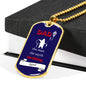 personalized dad dog tag necklace, fishing dad dog tag necklace, unique dad gift