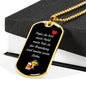 vater gift, dog tag father, vater love