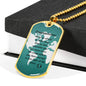 graduation dog tag necklace, special grad gift, personalized graduation gift