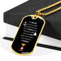 grandpa Spanish gift, personalized grandpa Spanish dog tag necklace