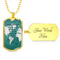 grad dog tag necklace, special grad gift, congratulations graduate