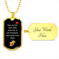 vater gift, dog tag father, vater love