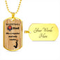 gold personalized dog tag necklace, basketball dad gift, best dad gift