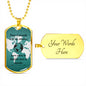 Spanish grandpa gift, sentimental gift for Grandpa in Spanish, gold dog tag necklace