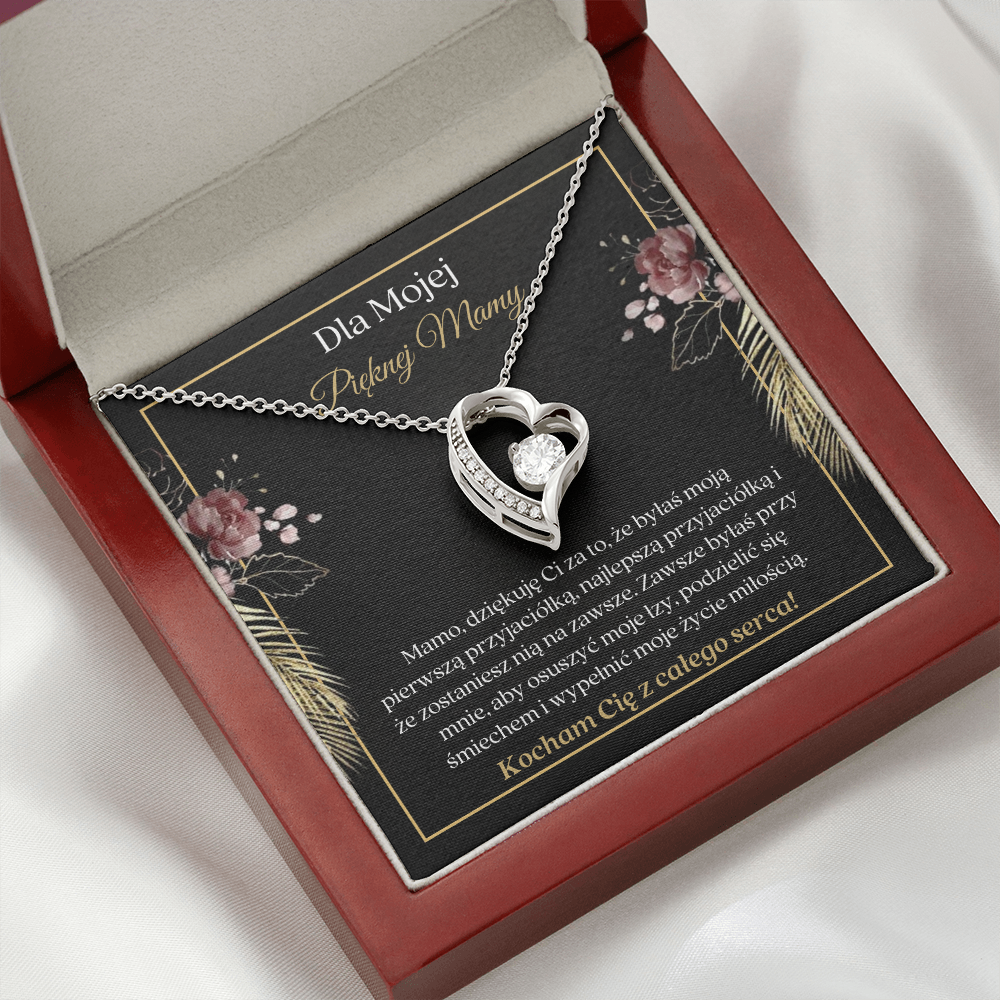 Pięknej Mamy Naszyjnik Polish Mother Necklace Card