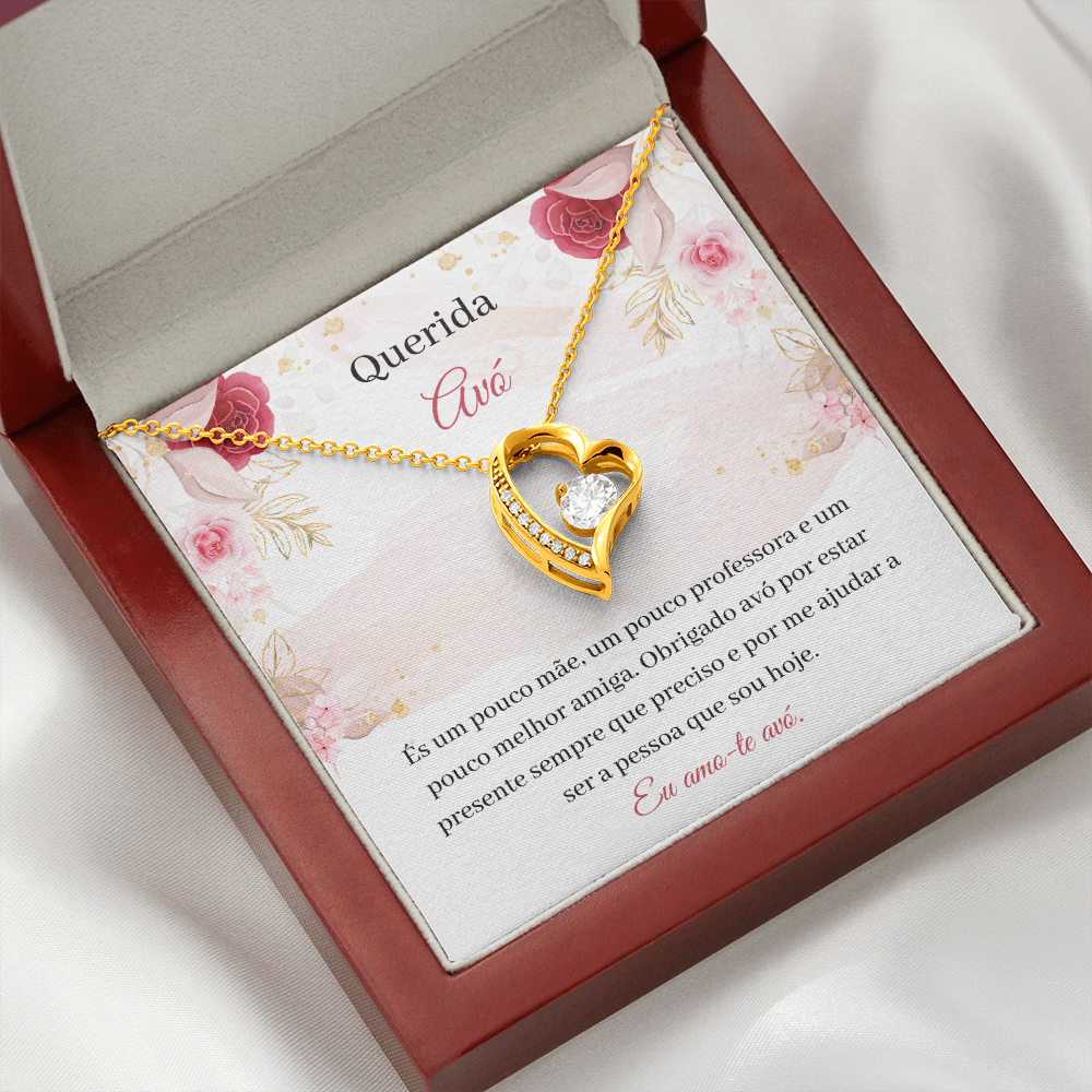Querida Avó Colar Portuguese Grandmother Necklace Gift