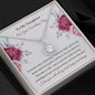 Daughter Bride Wedding Message Card Necklace