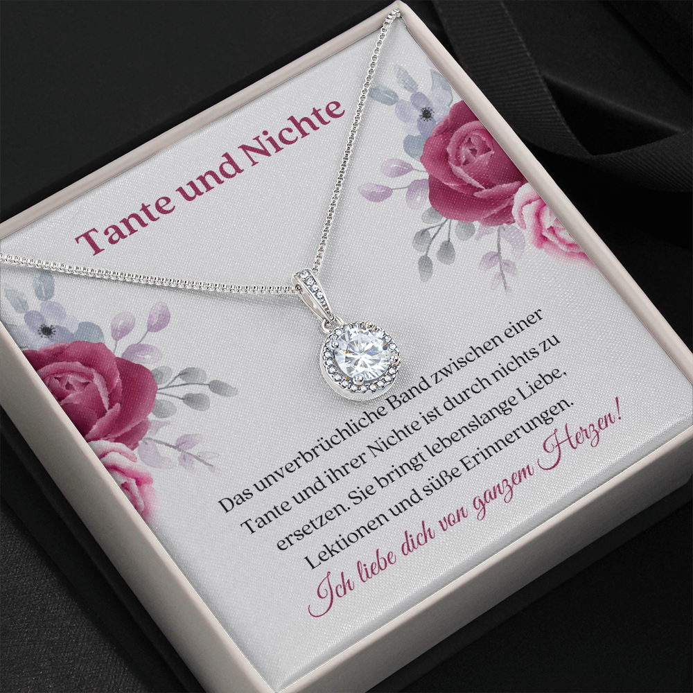 Tante Nichte Halskette Geschenk German Auntie Niece Necklace Card