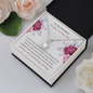 Daughter Bride Wedding Message Card Necklace