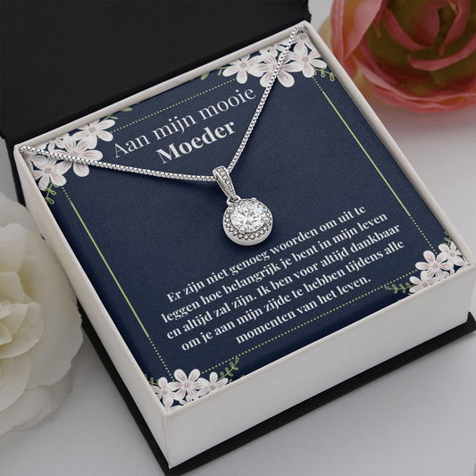 Moeder Ketting Geschenk Dutch Mother Message Card Necklace