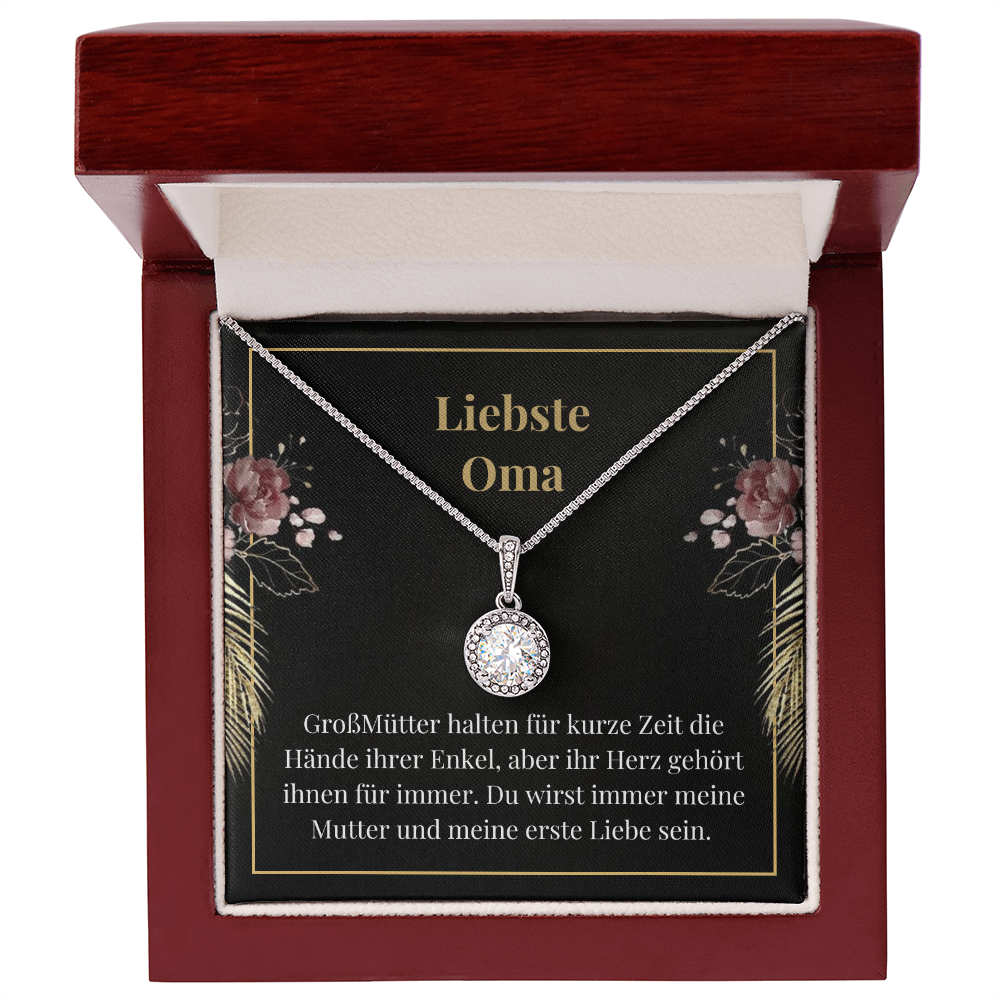 Liebste Oma Halskette Geshenk German Grandmother Message Card Necklace