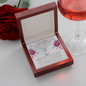 Daughter Bride Wedding Message Card Necklace