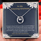 Soulmate Wife Girlfriend Horseshoe Necklace Card Gift