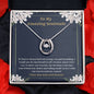 Soulmate Wife Girlfriend Horseshoe Necklace Card Gift