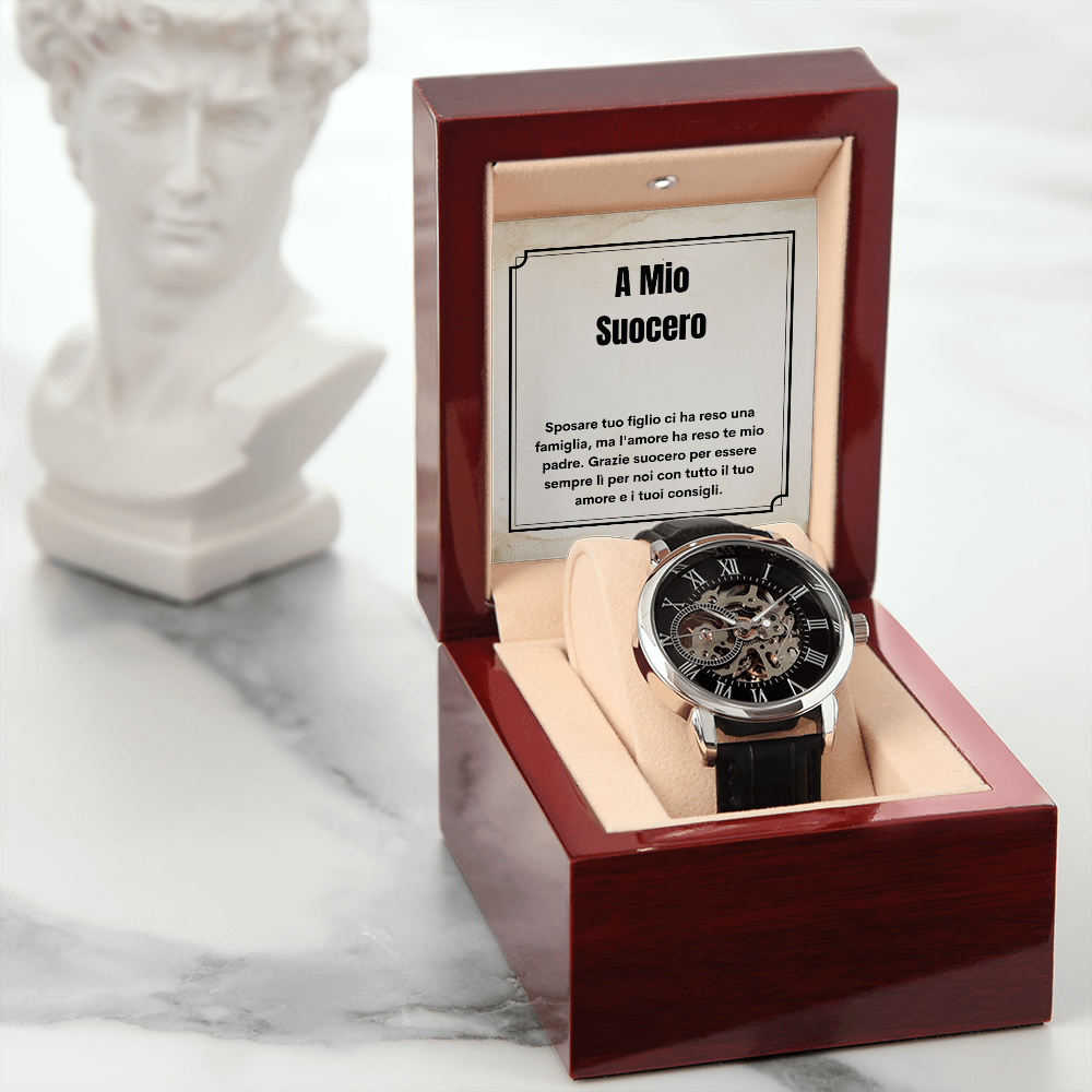 Suocero Orologio Da Polso Regalo Italian Father-In-Law Watch Card