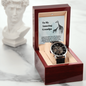 Grandpa Giraffe Openwork Watch Grandfather Message Card Gift