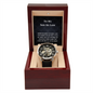 Son-In-Law Openwork Watch Message Card In-Law Gift