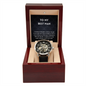 Best Man Wedding Openwork Watch Message Card Keepsake Gift
