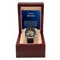To My Brother Message Card Men Openwork watch Gift