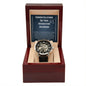 Congratulations On Your Graduation Grandson Openwork Watch Gift