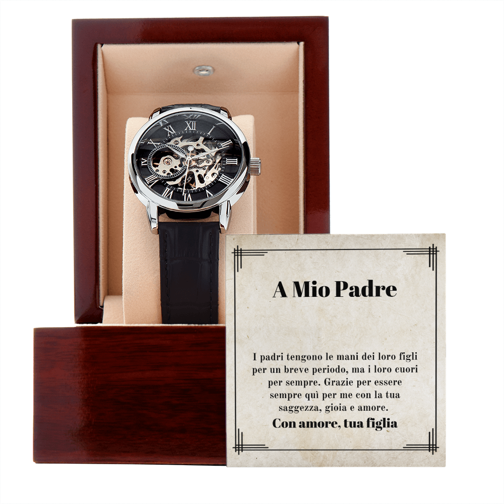 Regalo dell'orologio del padre Italian Father Watch