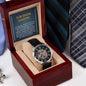 Amazing Grandfather Openwork Watch Present