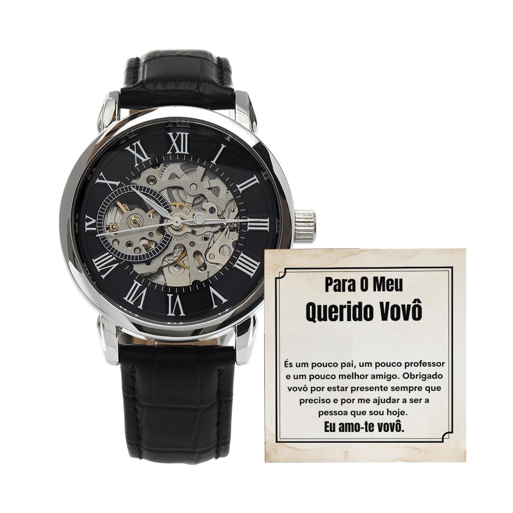 Querido Vovô Relógio Presente Portuguese Grandpa Message Card Watch