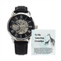 Grandpa Giraffe Openwork Watch Grandfather Message Card Gift