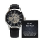 Best Man Wedding Openwork Watch Message Card Keepsake Gift