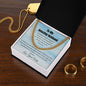 Amazing Husband Necklace Chain Message Card Gift
