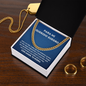 Querido Suegro Collar Regalo Spanish Father-In-Law Card Necklace Chain