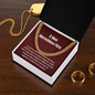 Merveilleux Père Collier Cadeau French Father Chain Necklace Card