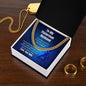 Fisherman Husband Necklace Chain Message Card Gift