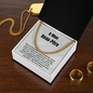 Beau-Père Collier Cadeau French Father-In-Law Chain Necklace Card