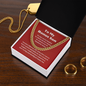 Bonus Son Message Card Necklace Chain Present