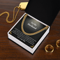 Husband Cuban Link Chain Necklace Present By Wife