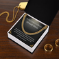 Grand-Père Collier Cadeau French Grandfather Chain Necklace Card