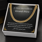 Grand-Père Collier Cadeau French Grandfather Chain Necklace Card