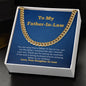 Father-In-Law Chain Necklace Card Gift