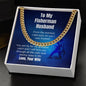Fisherman Husband Necklace Chain Message Card Gift