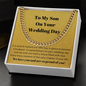 Son On your Wedding Day Cuban Link Chain Necklace