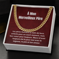 Merveilleux Père Collier Cadeau French Father Chain Necklace Card