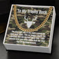 Hunting Boyfriend Husband Message Card Necklace Chain Gift