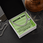 Soccer Dad Cuban Chain Necklace Father Soccer Lover Gift