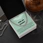For my Daddy Necklace Message Card Cuban Link Chain Gift