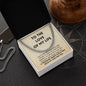 Love Of My Life Boyfriend Husband Message Card Necklace Chain Gift