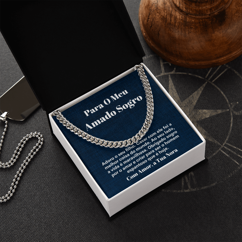 Amado Sogro Colar Presente Portuguese Father-In-Law Necklace Gift